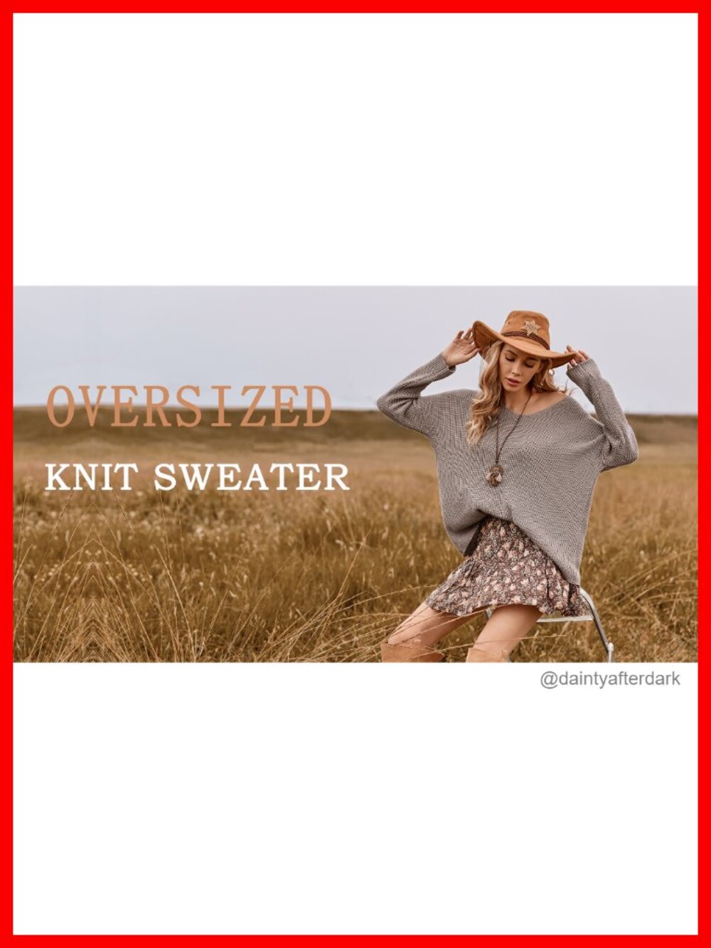 Women's V Neck Long Sleeve Knit Loose Oversized Pullover Sweater Top - Picture 4 of 6